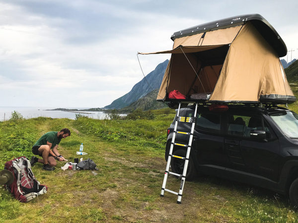 tente toit camping