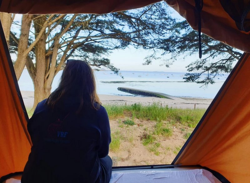 Weekend tente de toit vue mer