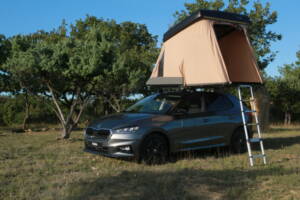 tente de toit triup sur skoda