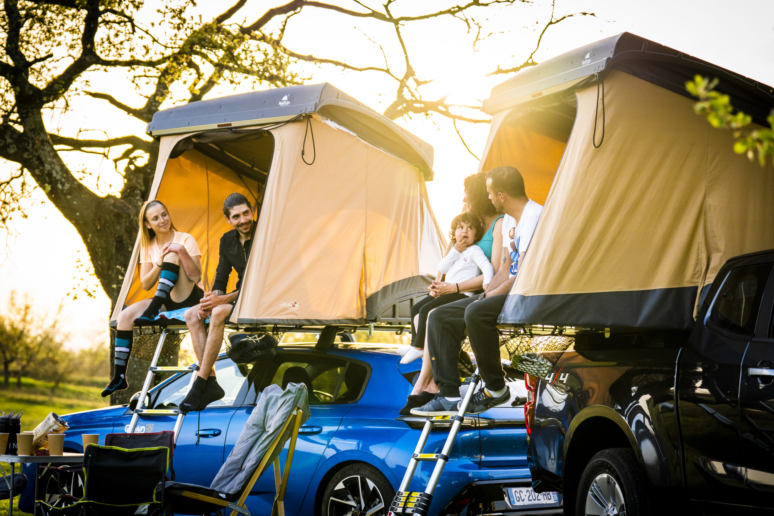 TriUp sur pick-up et toit de voiture